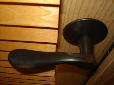 1 3/8 inch slats to fit behind a lever handle